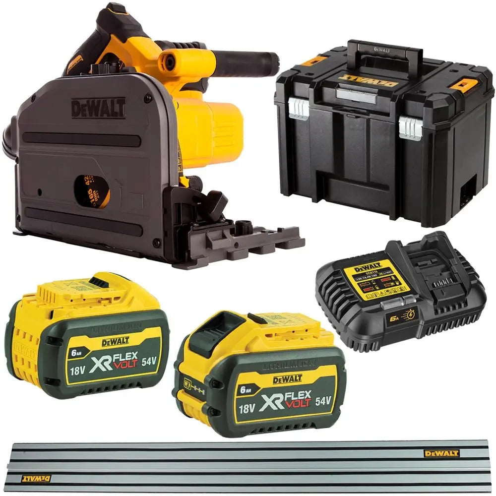RECHARGEABLE CIRCULAR SAW DEWALT DCS520T2R 2x6,0Ah + RAIL
