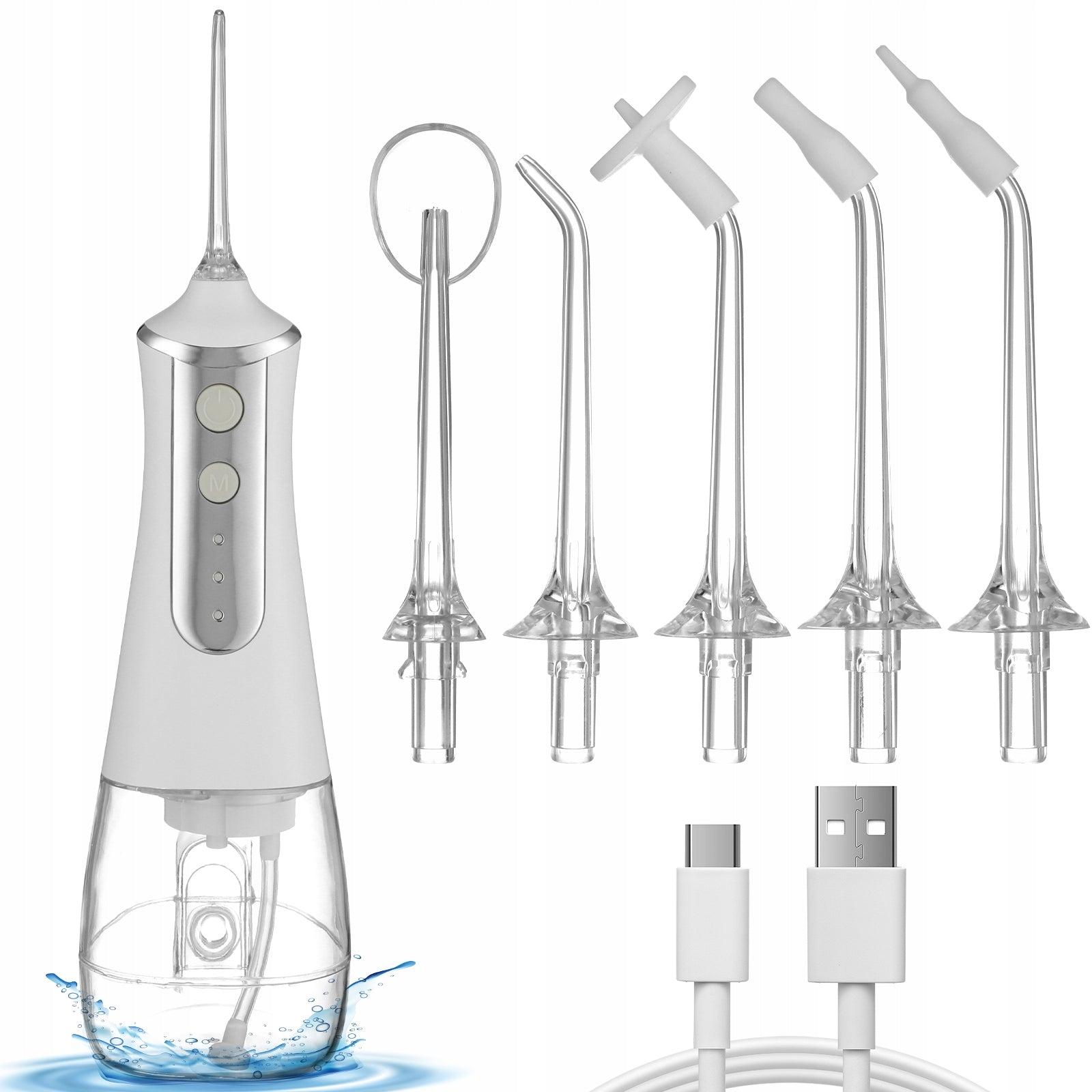 RECHARGEABLE ORAL IRRIGATOR FLOSSER, 300ML PORTABLE GENTLE Brand no brand