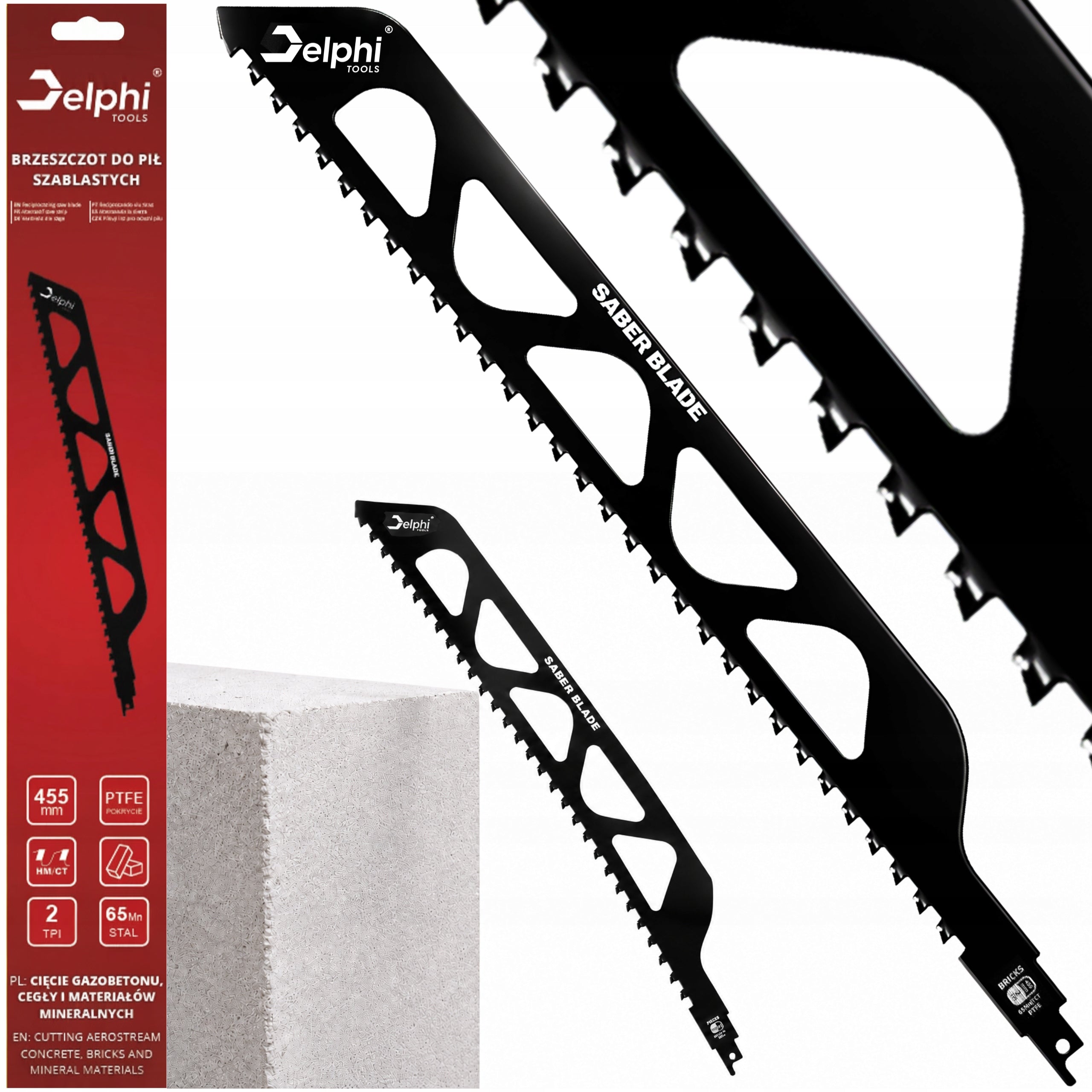 RECIPROCATING JIGSAW BLADE FOR CUTTING CONCRETE AERATED CONCRETE