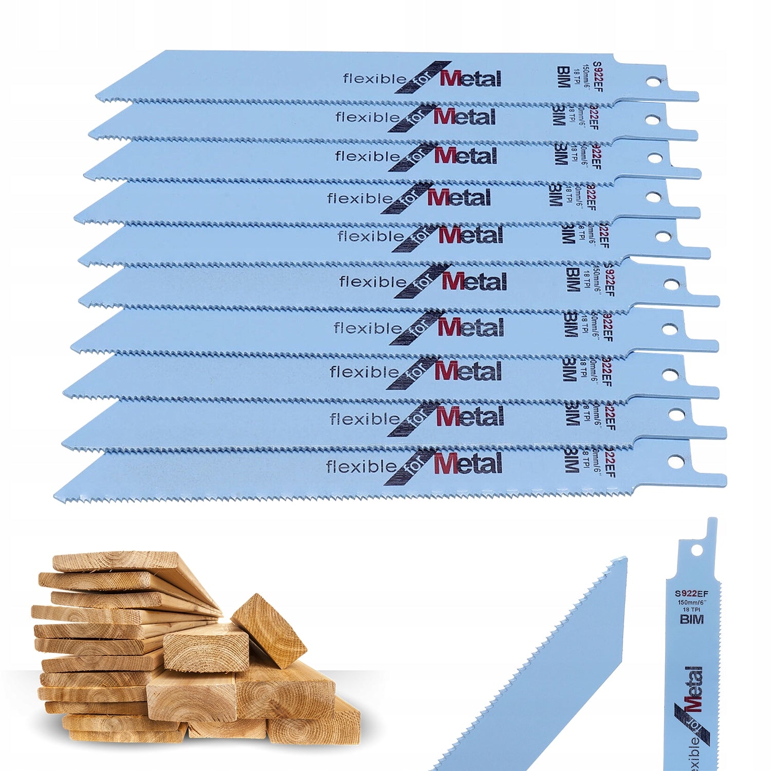 RECIPROCATING SAW BLADE FOR Bosch S922EF 10pcs. Brand no brand