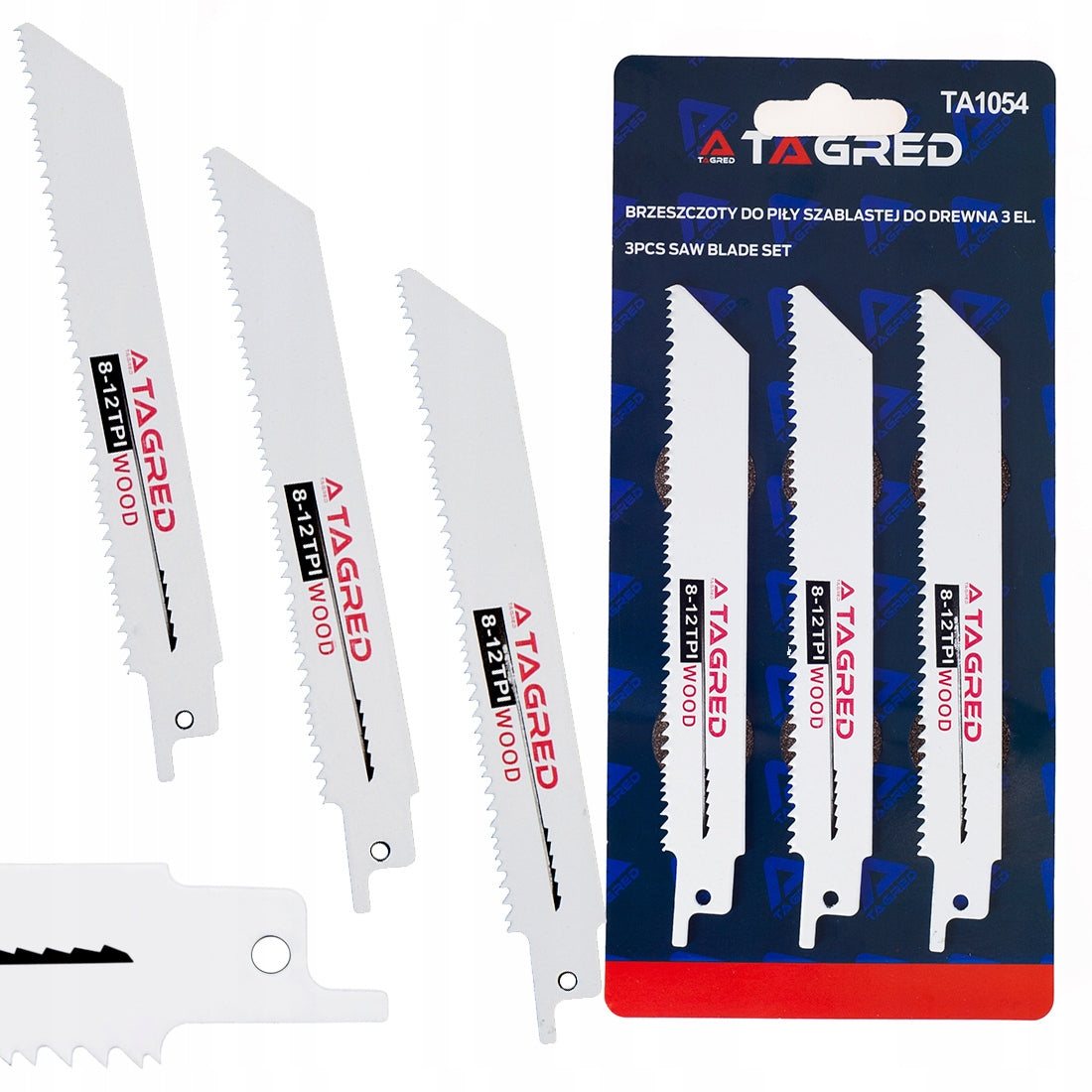 RECIPROCATING SAW BLADE KNIVES FOX TAIL 3-PCS Manufacturer code TA1054