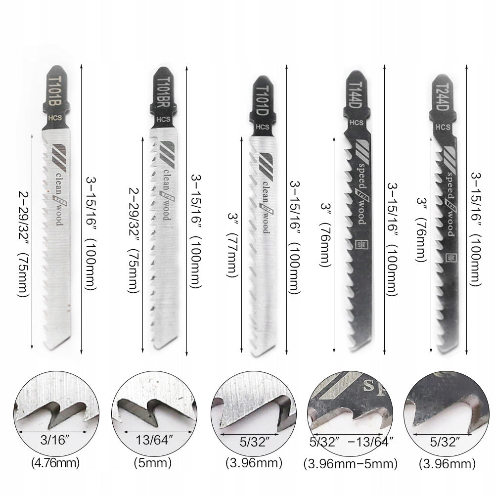 RECIPROCATING SAW BLADE SET METAL AND WOOD KNIVES 10PCS Manufacturer code BRZESZCZOTY DO WYRZYNARKI DREWNA - I100111