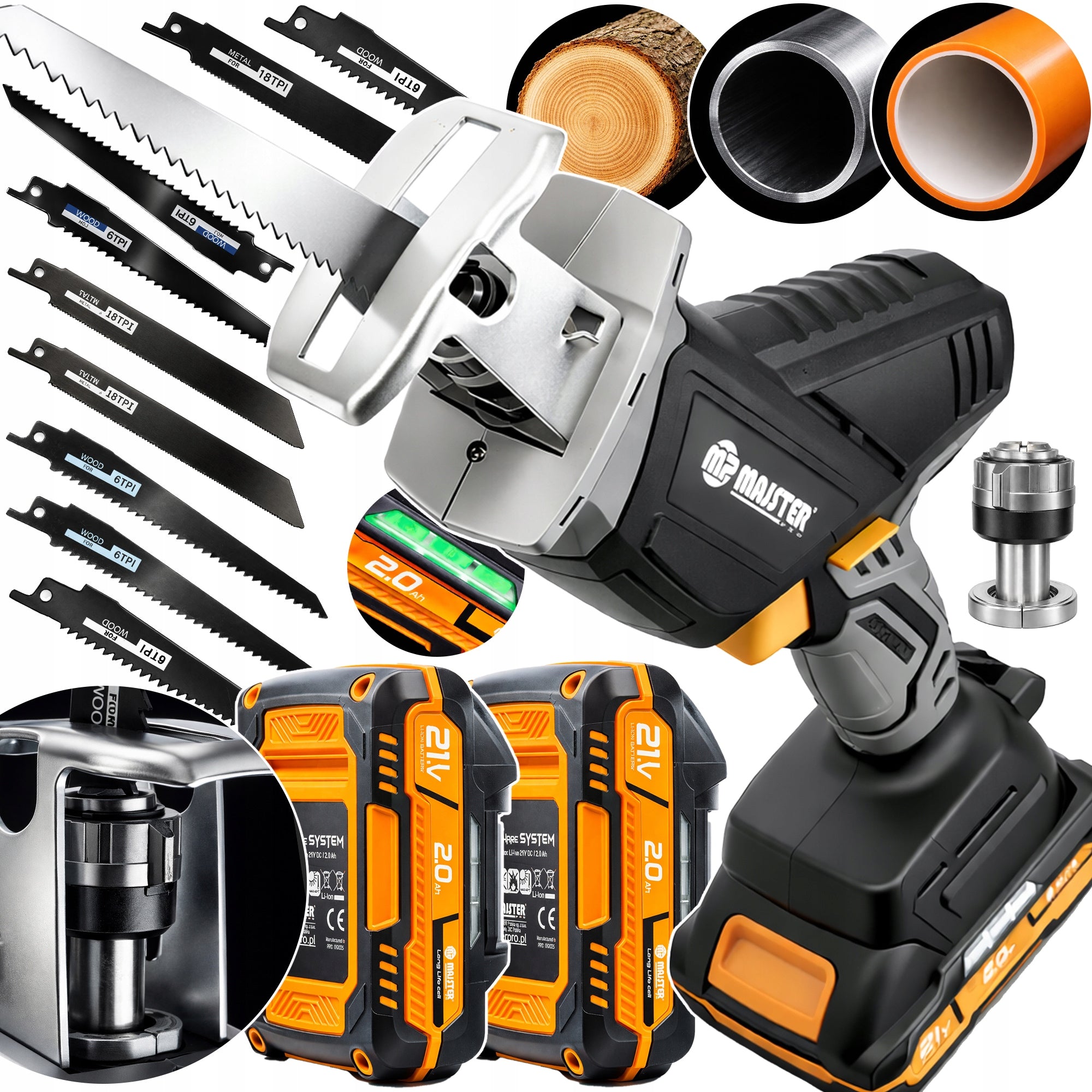 RECIPROCATING SAW CORDLESS JIGSAW FOX TAIL ELECTRIC 10XKMP0373