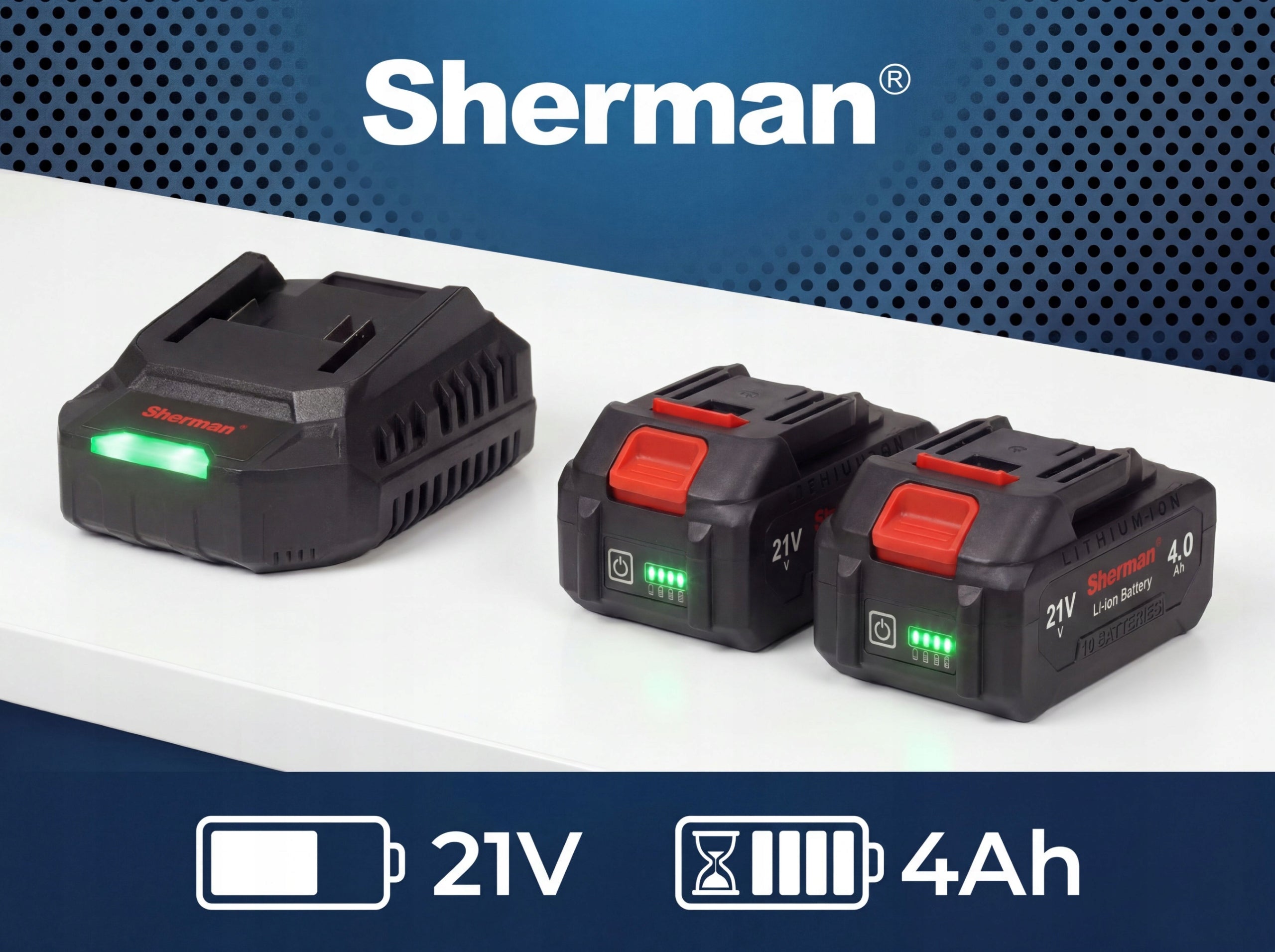 RECIPROCATING SAW ET-505 2x BATTERY 4.0Ah / 21V Sherman Additional features battery included