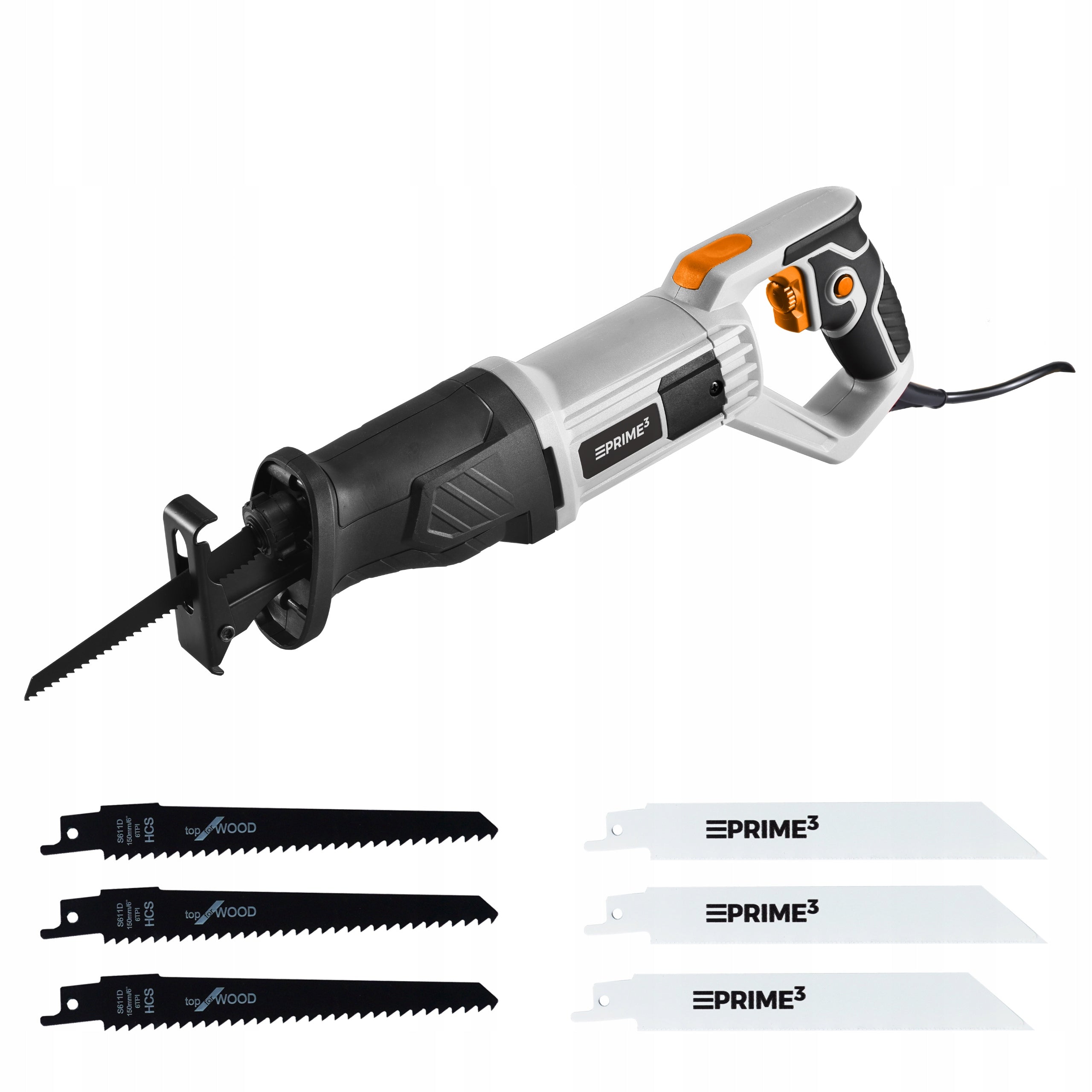 RECIPROCATING SAW JIGSAW FOX TAIL 6 SAW BLADES 1200 IN ROTARY PRIME3 Series 5901750507847