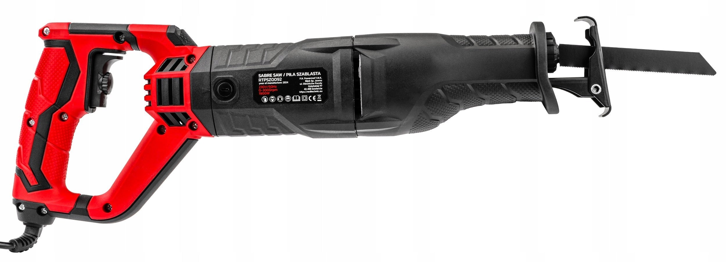 RECIPROCATING SAW JIGSAW FOX TAIL ELECTRIC 1800W 12 X ROTARY KNIFE!!! Maximum power 1800 W