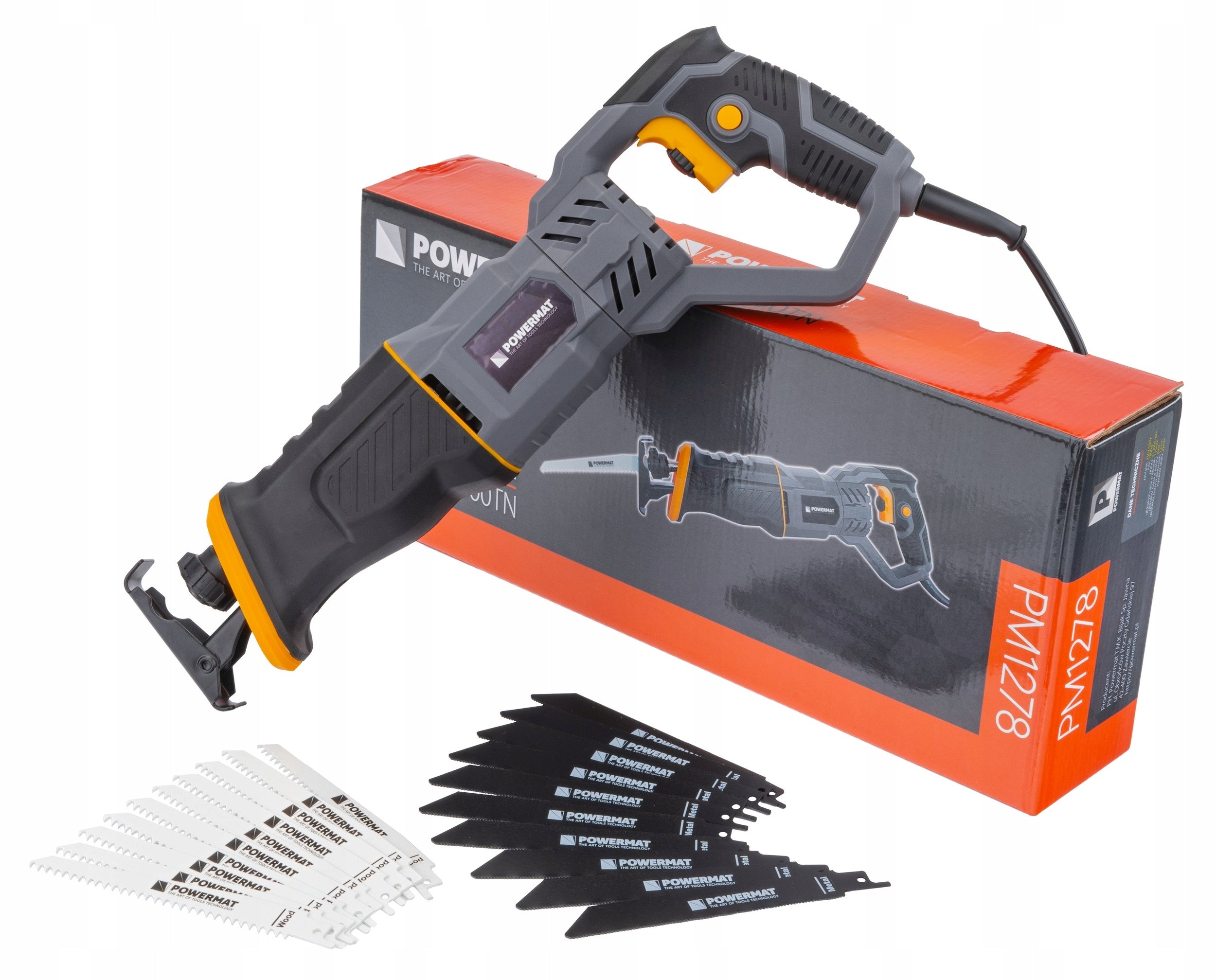 RECIPROCATING SAW JIGSAW FOX TAIL ELECTRIC 1800W 20 X KNIFE SET STRONG Series PM1278
