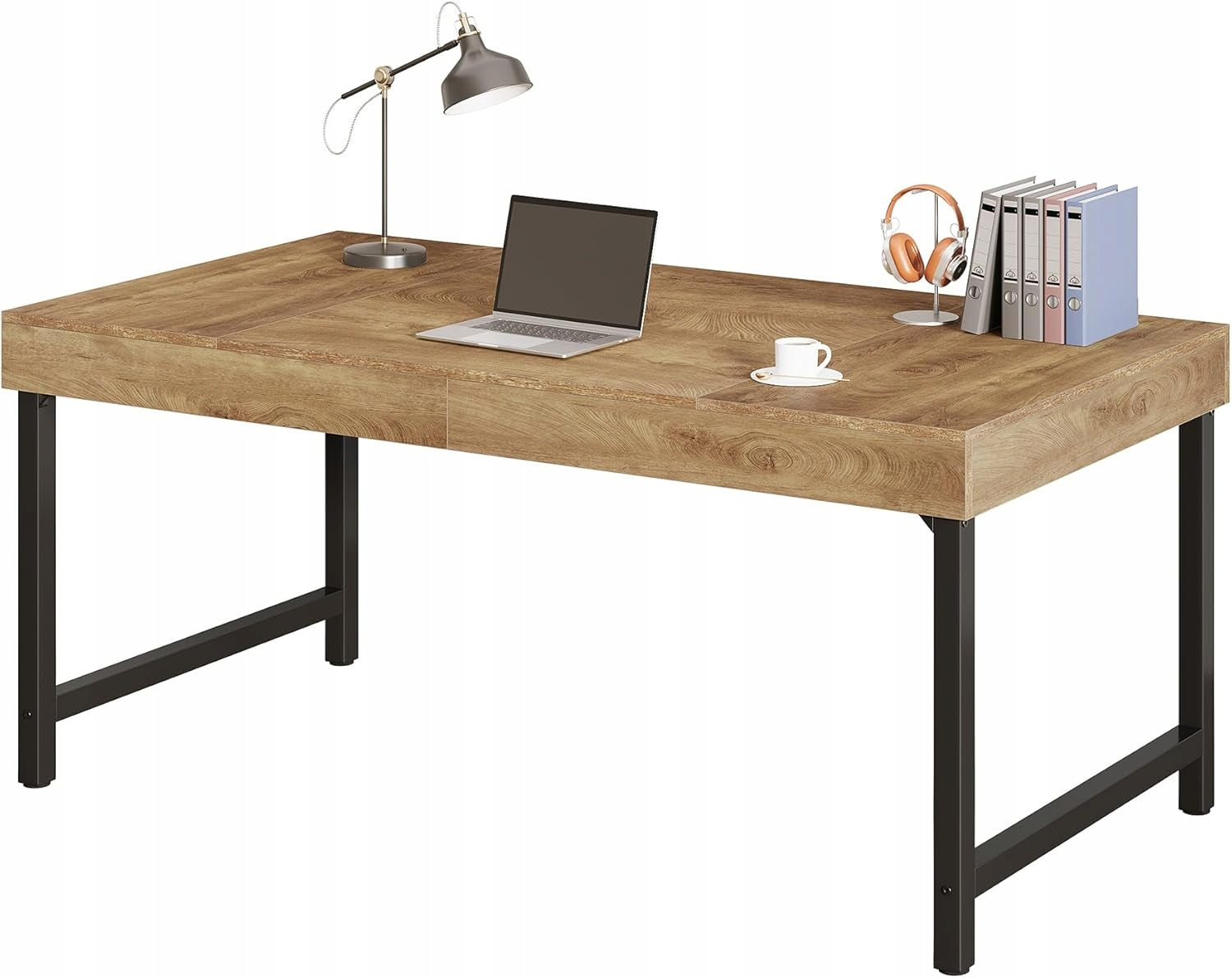 RECTANGULAR DESK LARGE MASSIVE ELEGANT IDEAL FOR OFFICE LIVING ROOM 140X70CM