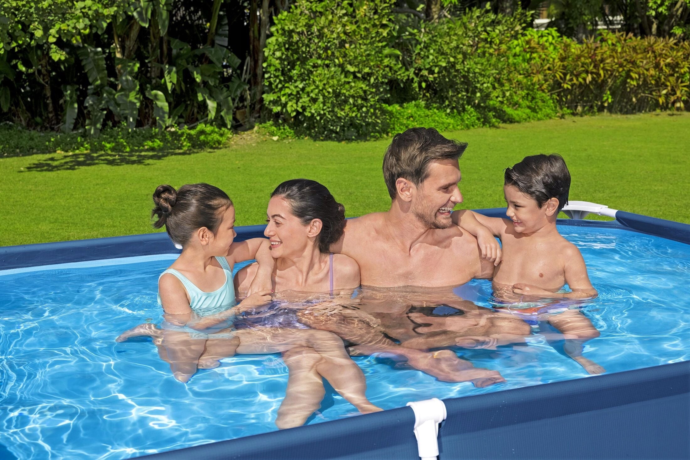 RECTANGULAR GARDEN FRAME POOL BESTWAY 56403 STEEL PRO 259X170X61 CM Product width 170 cm