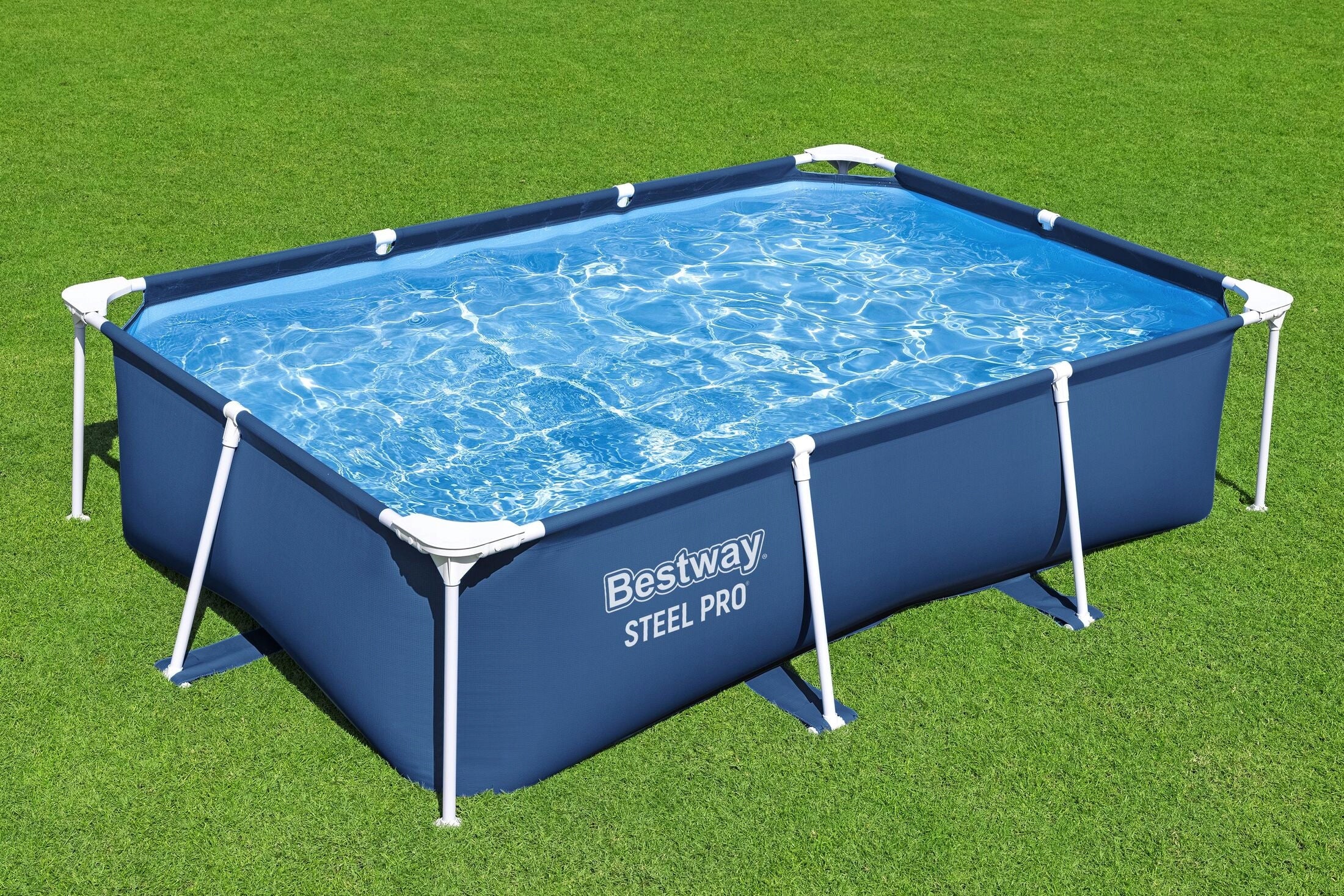 RECTANGULAR GARDEN FRAME POOL BESTWAY 56403 STEEL PRO 259X170X61 CM Series Power Steel