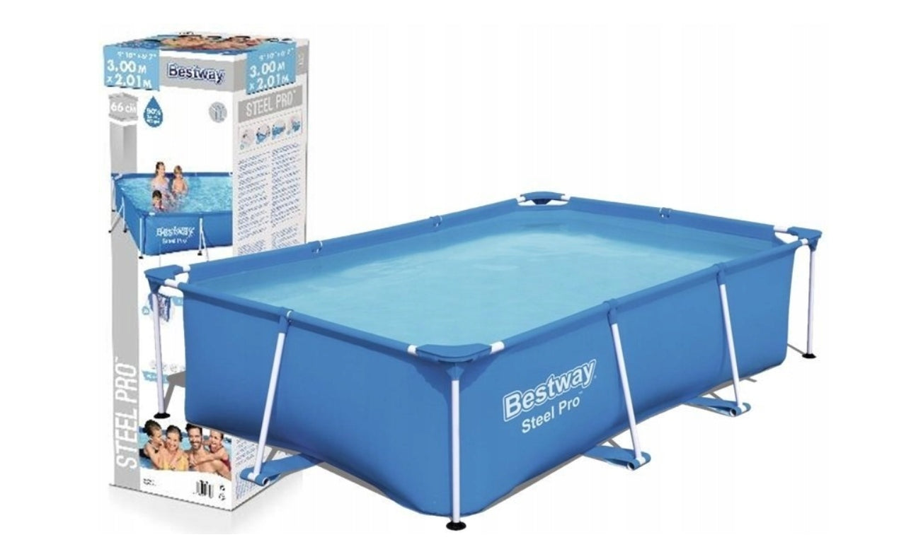 RECTANGULAR GARDEN POOL 259X170X61 CM BESTWAY 56403 Color blue
