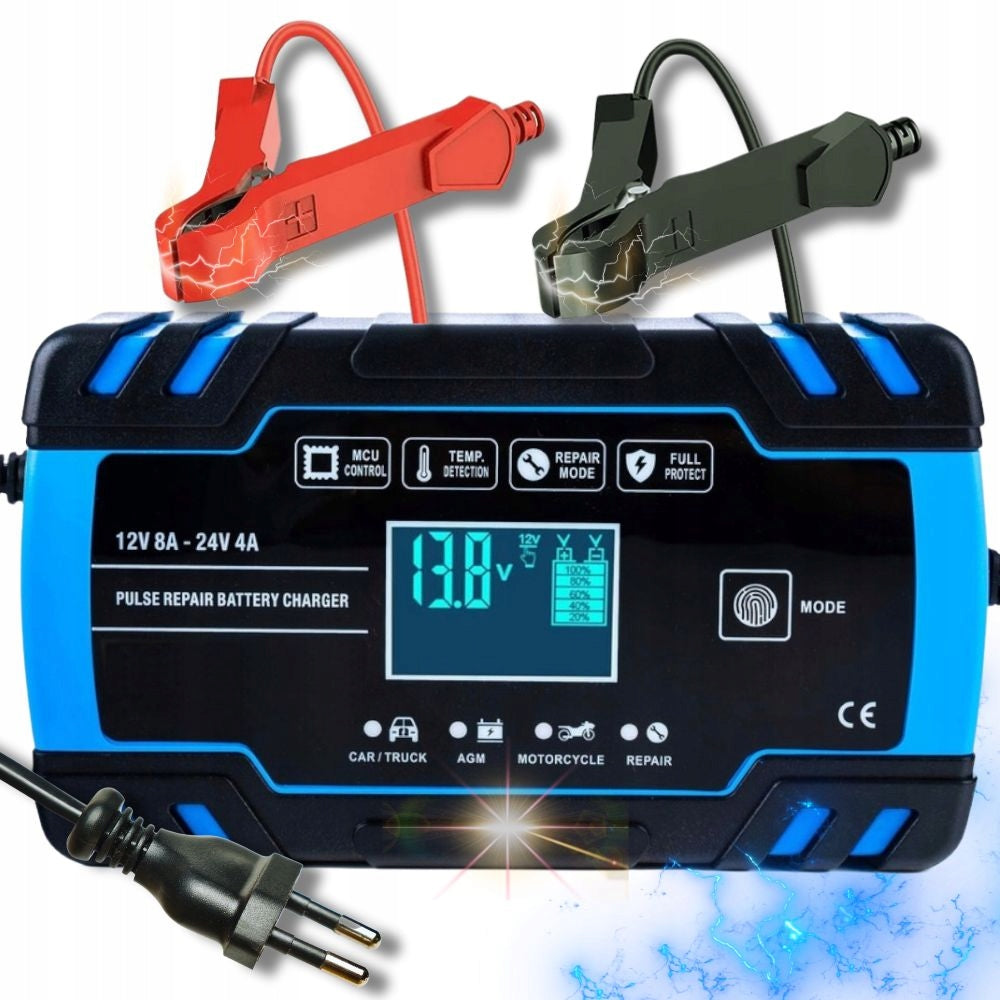 RECTIFIER 8A AUTOMATIC BATTERY RECTIFIER LCD + REPAIR FUNCTION Packaging status original