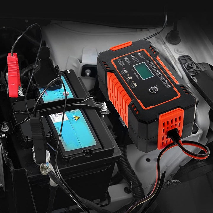 RECTIFIER AUTOMATIC SMART CHARGER FOR BATTERY LCD 12V 6A Packaging status original