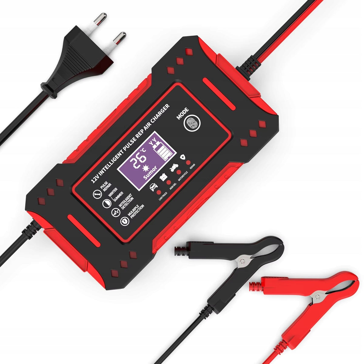 RECTIFIER BATTERY CHARGER 12V 6A AUTOMATIC WITH DESULPHURISATION