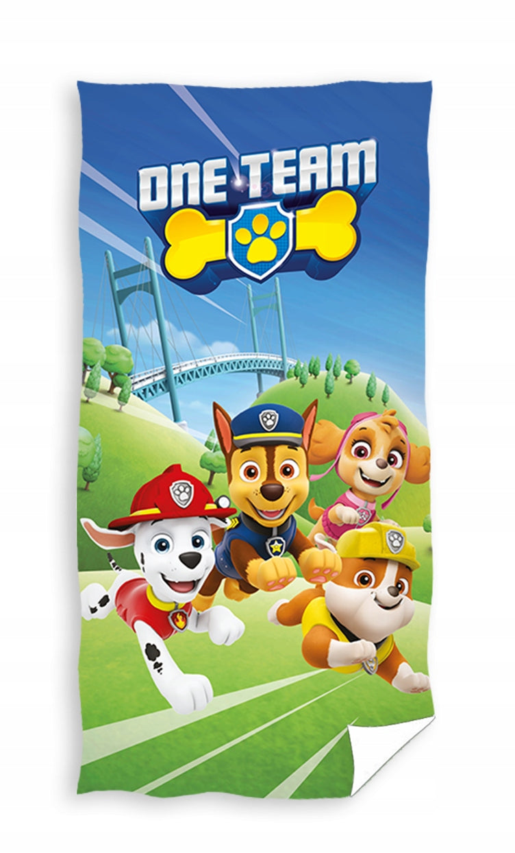 Paplūdimio rankšluostis Paw Patrol, 70 x 140 cm