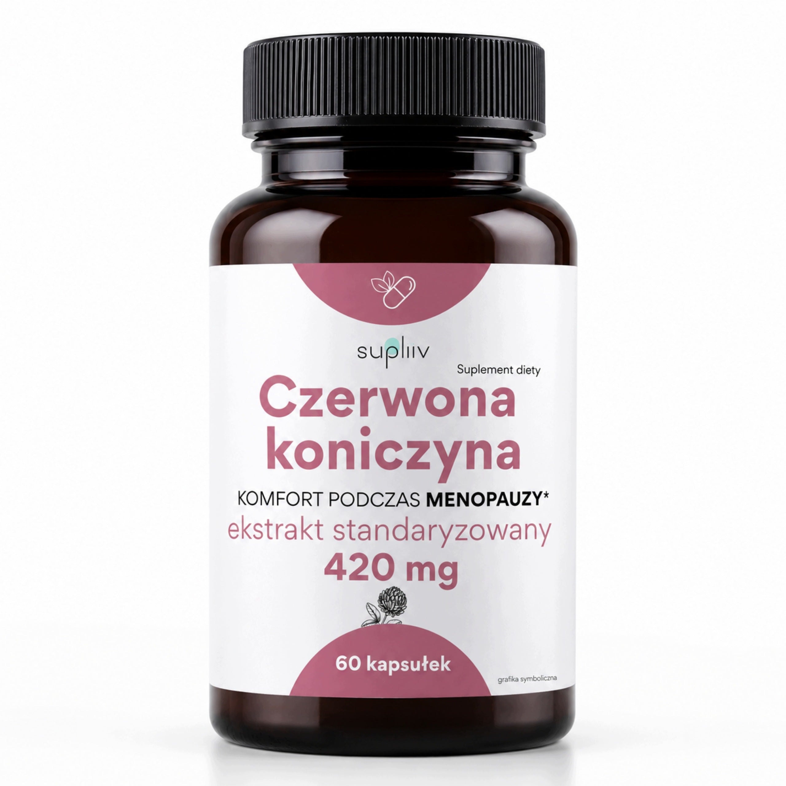 RED CLOVER Extract 420mg 8% Isoflavones 60 kaps MENOPAUSE