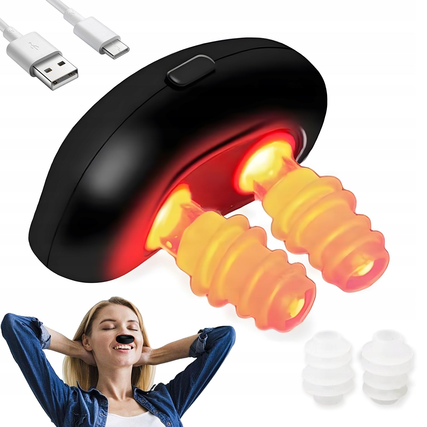 RED LIGHT NASAL THERAPY DEVICE TO RELIEVE ALLERGY SYMPTOMS