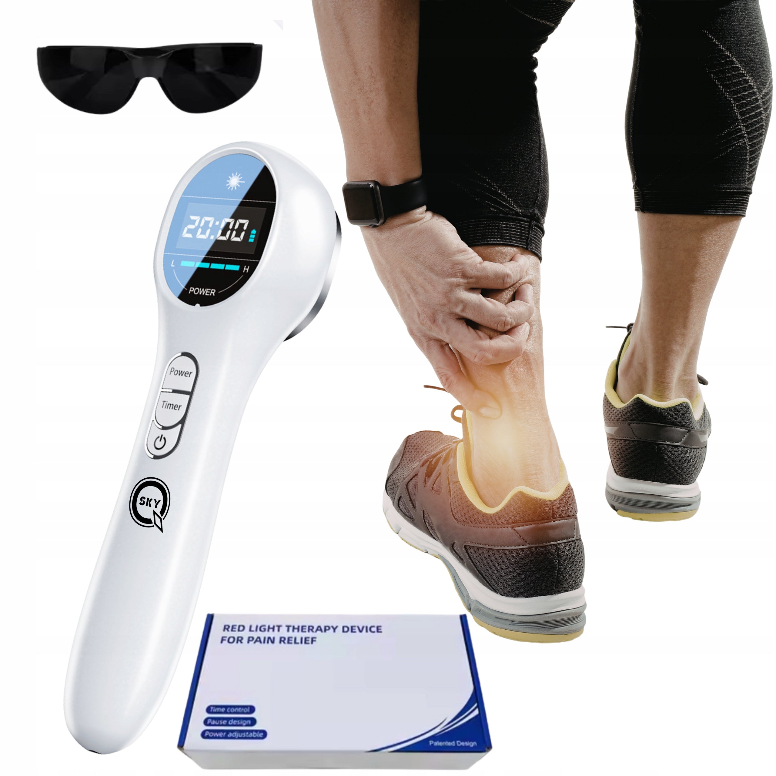 RED LIGHT THERAPY DEVICE LASER 650NM 808NM USB 2600MAH