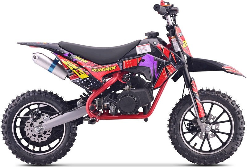 RED MOTOR FOR CHILDREN WITH INTERNAL COMBUSTION ENGINE ON PUMPED WHEELS Brand no brand