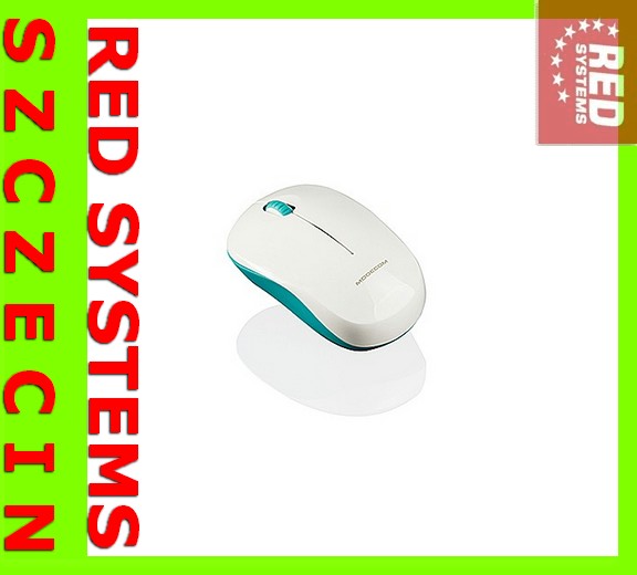 RED Wireless Mouse Stylish white green mouse Color white