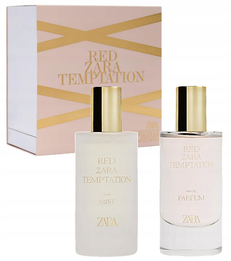 RED ZARA TEMPTATION 50 ml EDP + HAIR MIST LIMITED EDITION 2X50 ML
