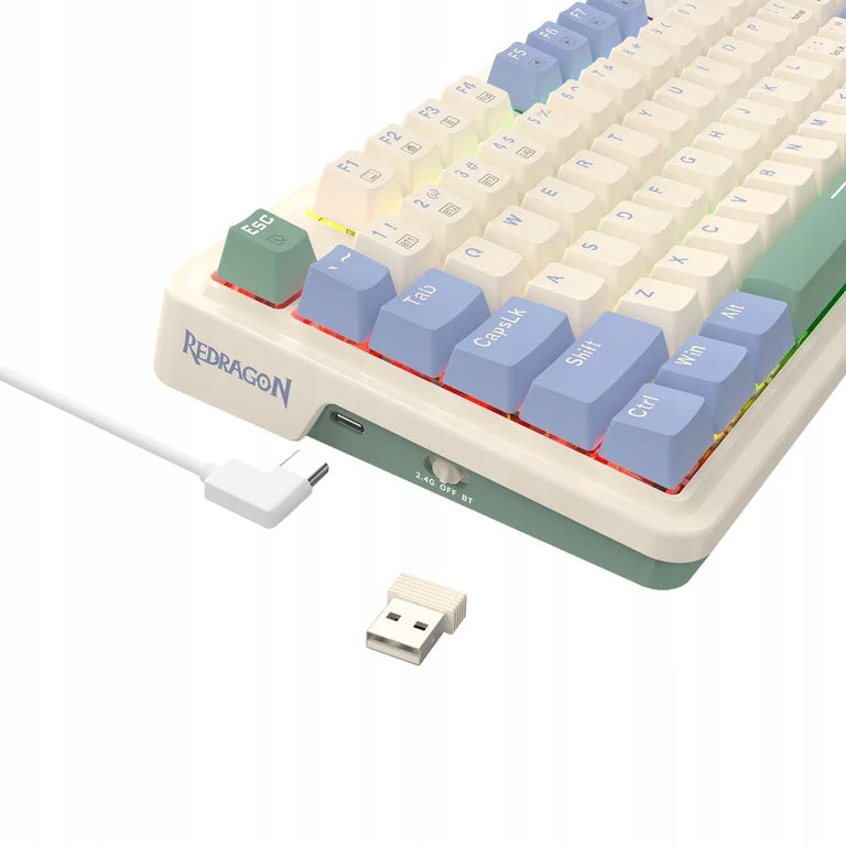 REDRAGON K673CPG-RGB-PRO Ucal Pro USB Keyboard + RF Wireless + Bluet... Keyboard layout US international (qwerty)