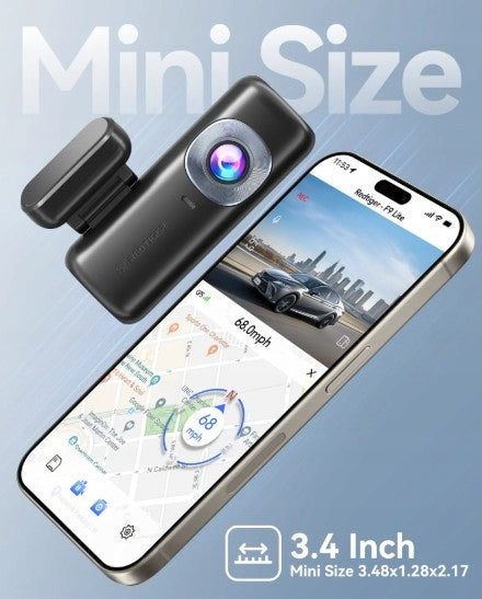 REDTIGER F9 Lite Car Camera 4K UHD WiFi GPS Dash Cam USB-C ADAS Brand Redtiger