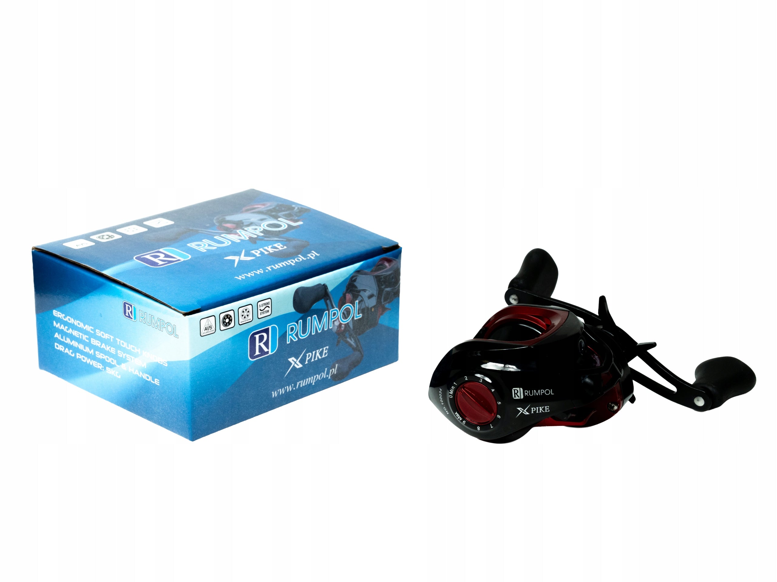 REEL CASTING MULTIPLIER FOR LEFT HAND RUMPOL X-PIKE 7.1:1 100034 Packaging status original