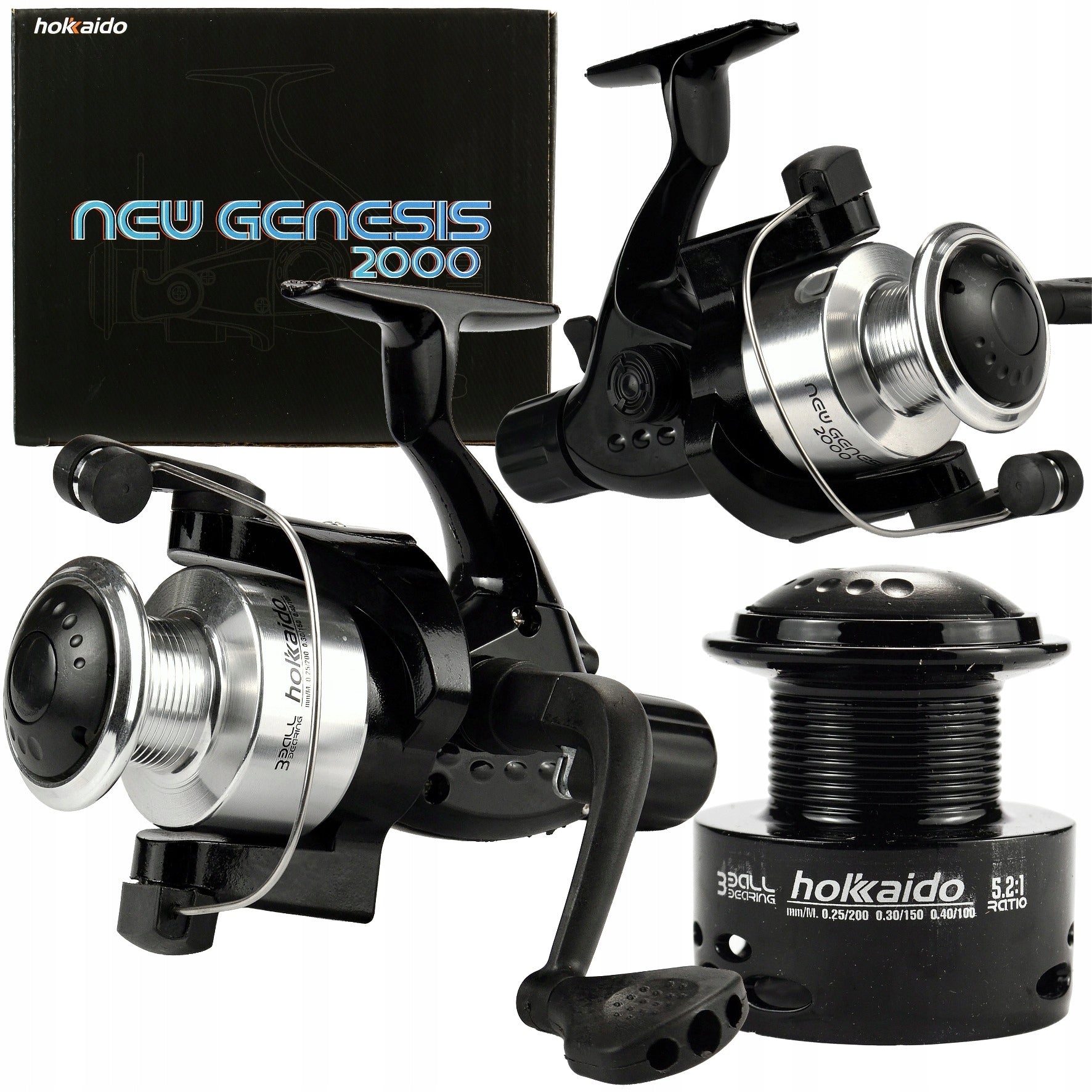 REEL HOKKAIDO NEW GENESIS 2000 + ADDITIONAL SPOOL