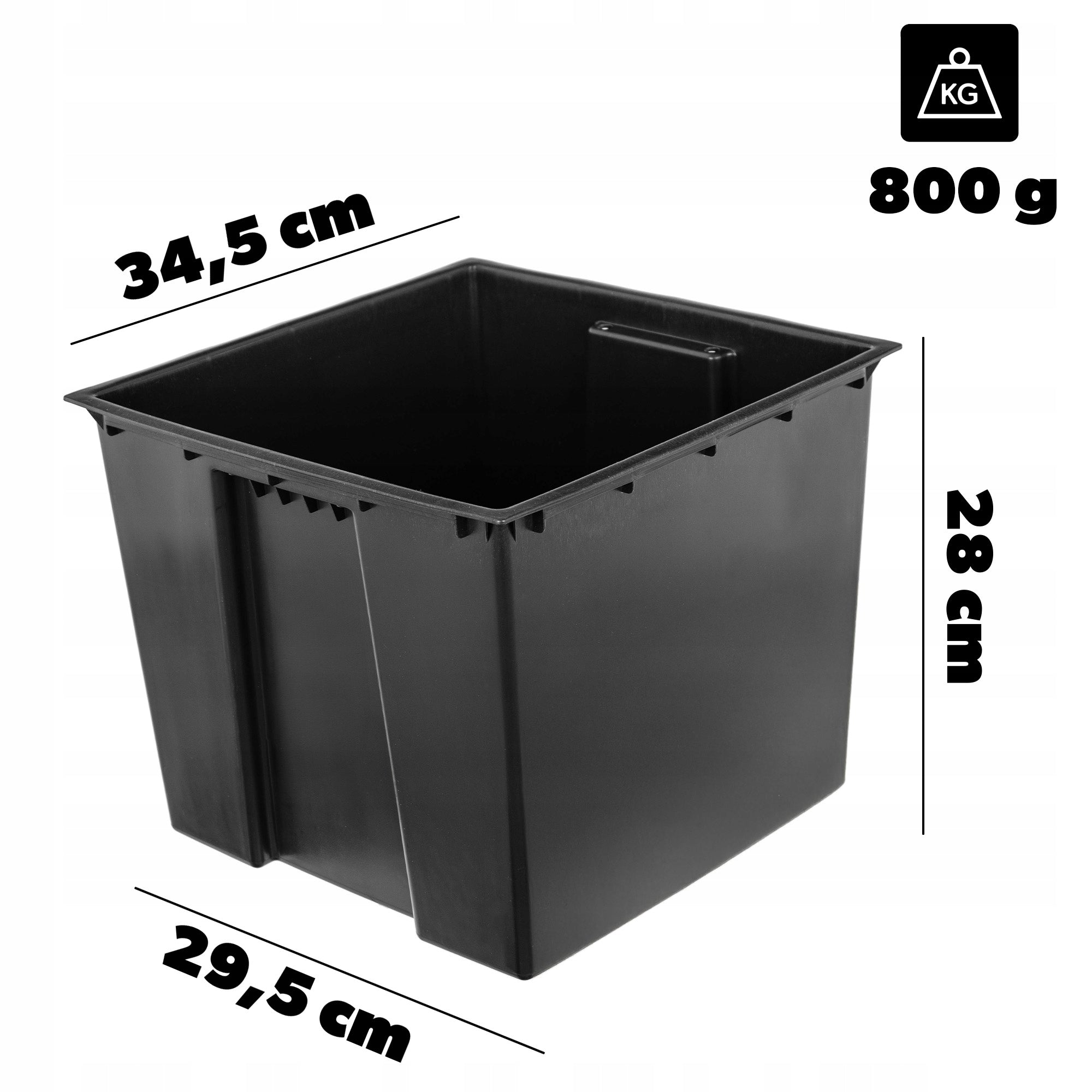 REFILL FOR POT REFILLS FLOWER POT 35 x 35 cm SQUARE UNIVERSAL Brand Kadax