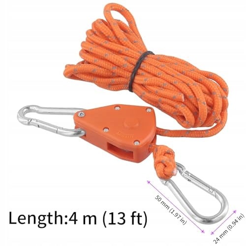 REFLECTIVE CABLES NYLON CAMPING 4M SET OF 4 PCS FOR HOME Manufacturer code Bez marki