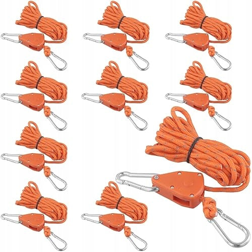 REFLECTIVE CABLES NYLON CAMPING 4M SET OF 4 PCS FOR HOME