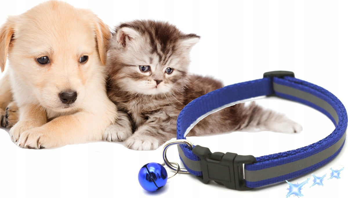 REFLECTIVE COLLAR FOR CAT DOG WITH BELL