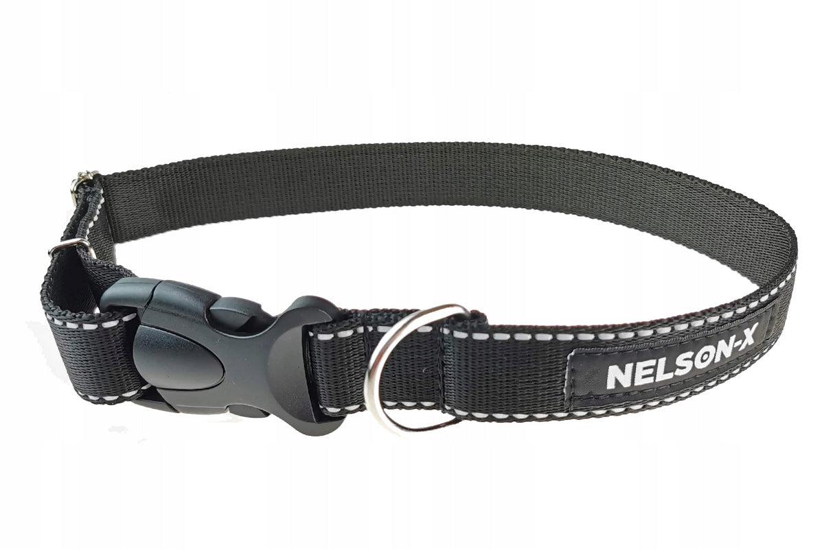REFLECTIVE DOG COLLAR NELSON-X REFLECTIVE METAL. R. L POLISH MANUFACTURER Manufacturer code OBROZA-ODBLASK-50-70