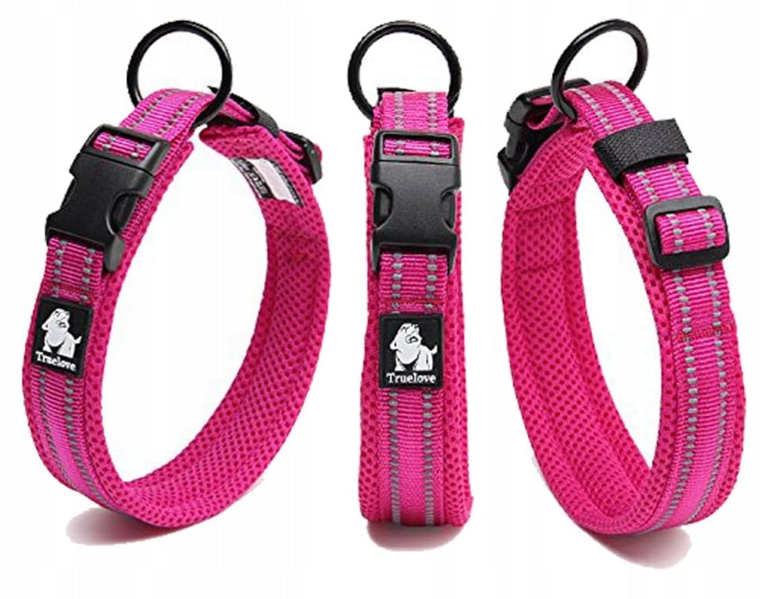 REFLECTIVE DOG COLLAR TRUELOVE ACTIVE DELICATE DURABLE PINK XXL Manufacturer code TLC5011