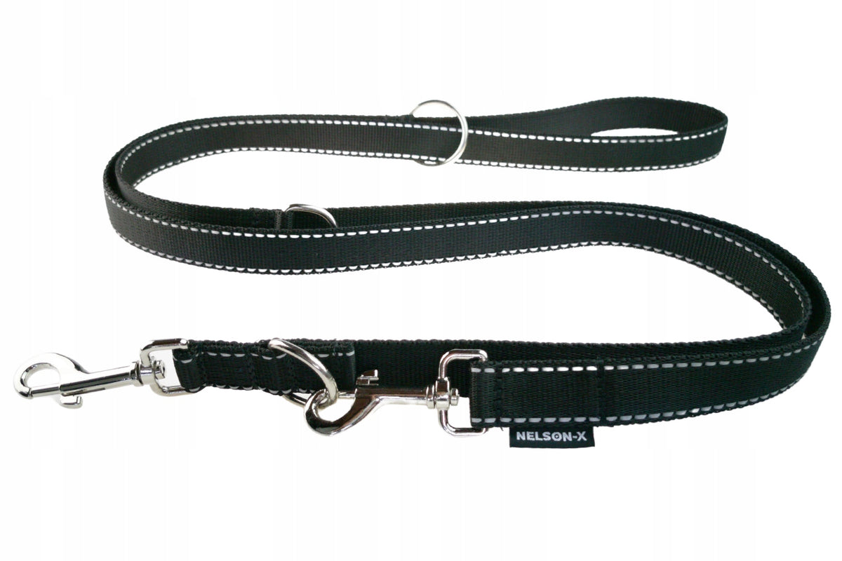 REFLECTIVE DOG LEASH NELSON-X 2,5m/2cm STD POLISH MANUFACTURER