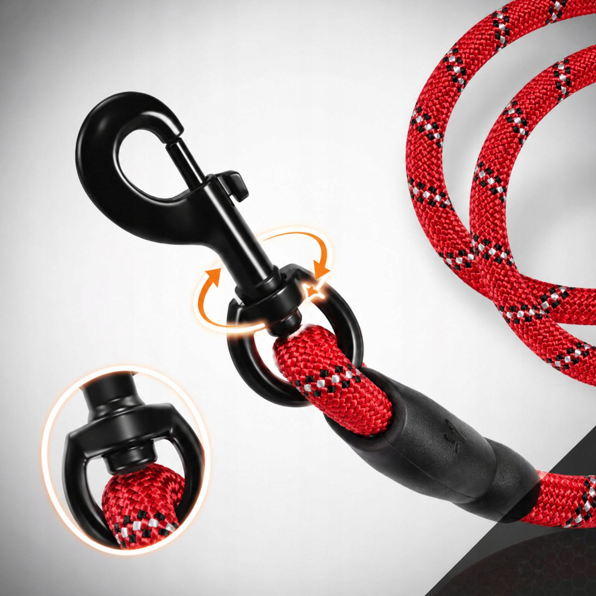 REFLECTIVE DOG LEASH TRAINING RETRACTABLE TRAINING STRONG 120CM Packaging status original