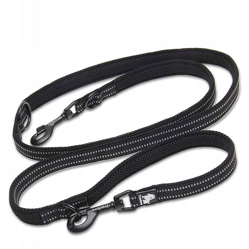 REFLECTIVE DOG LEASH TRUELOVE ACTIVE PRO 200CM BLACK M