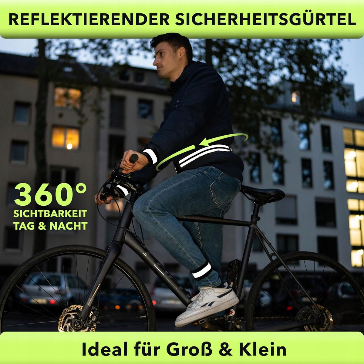 REFLECTIVE SAFETY STRAP FOR RUNNING AND CYCLING Manufacturer code 0634479351839