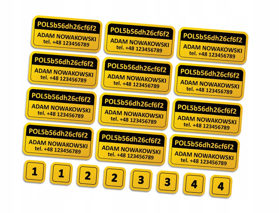 REFLECTIVE STICKERS FOR DRONE OPERATOR NO.