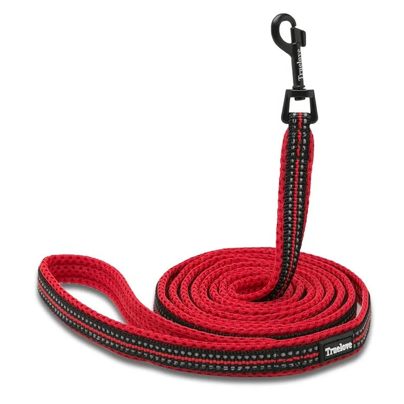 REFLECTIVE Solid Dog Leash RED 200 cm L