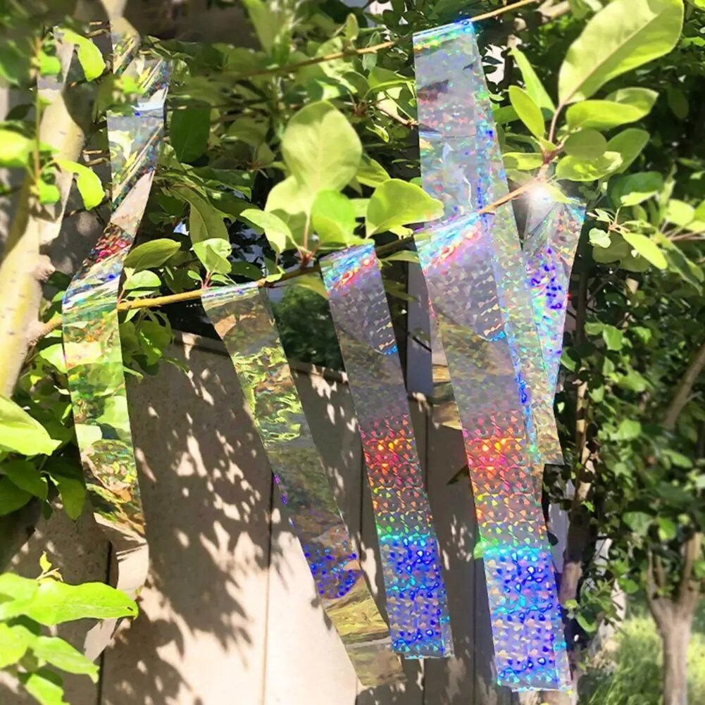 REFLECTIVE TAPE FOR PIGEON STARLINGS DETERRENT BIRD STARLINGS UP TO 50 METERS Use Against birds wild animals