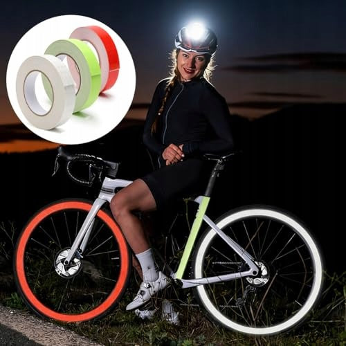 REFLECTIVE TAPE SELF-ADHESIVE WATERPROOF FOR BICYCLE 3 ROLLS FOR HOME Manufacturer code Producent niezależny
