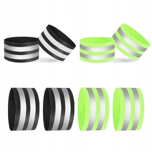 REFLECTIVE TAPES ELASTIC FOR RUNNING ON THE HAND LEG SET OF 8 Brand no brand