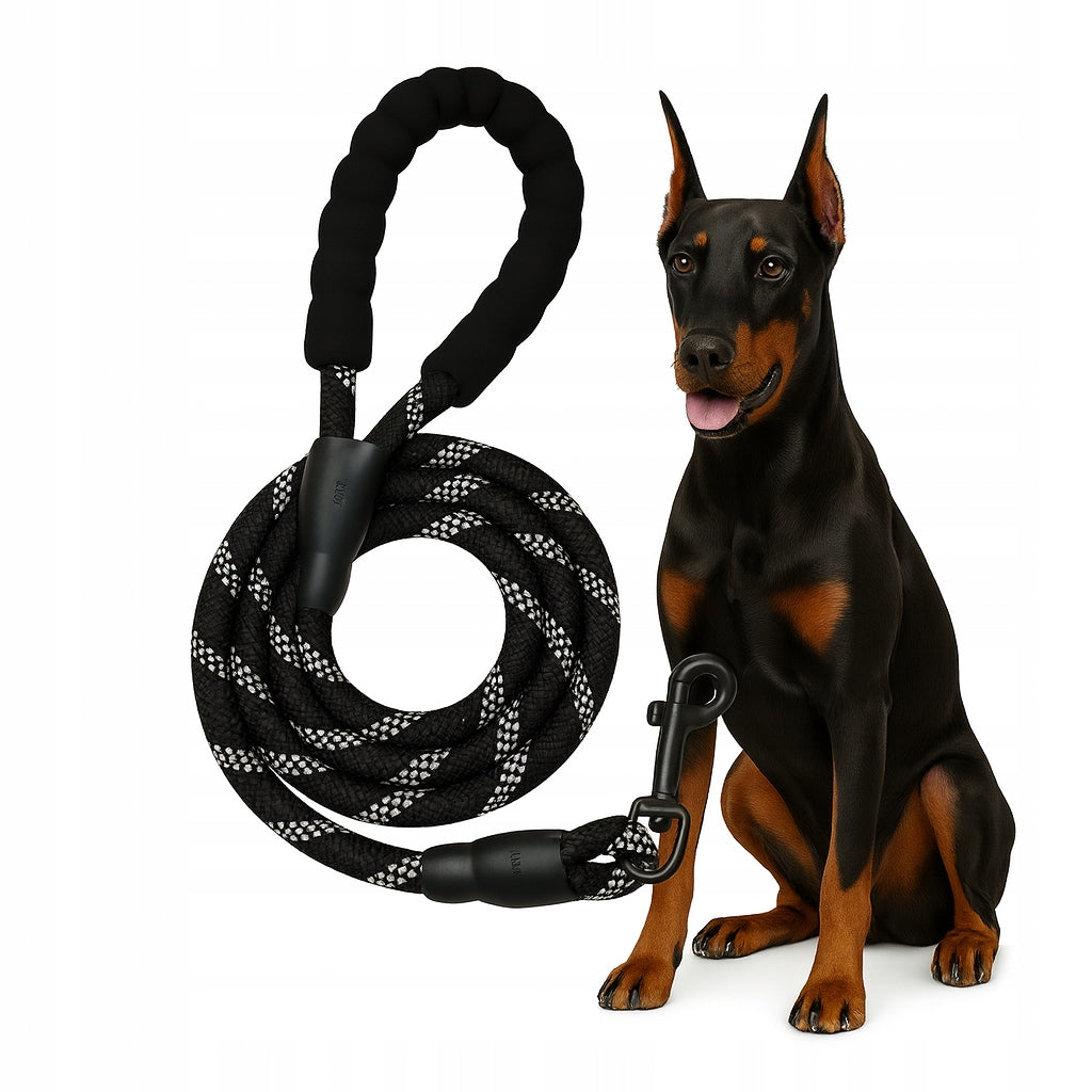 REFLECTIVE TRAINING LEASH FOR DOG MATERIAL CLASSIC STRONG 150CM CORD