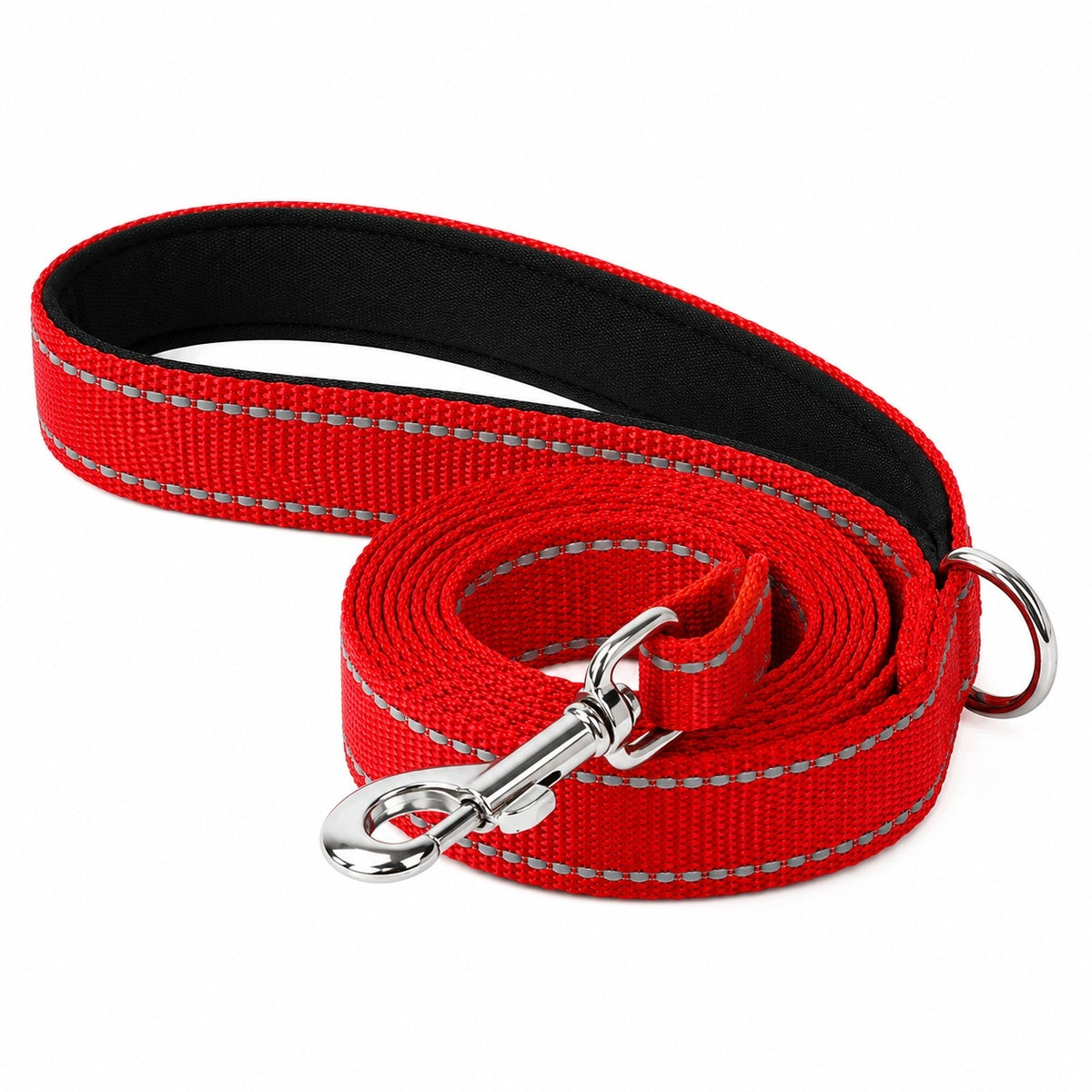 REFLECTIVE URBAN STRONG TRAINING TAPE DOG LEASH 180 CM RED Packaging status original