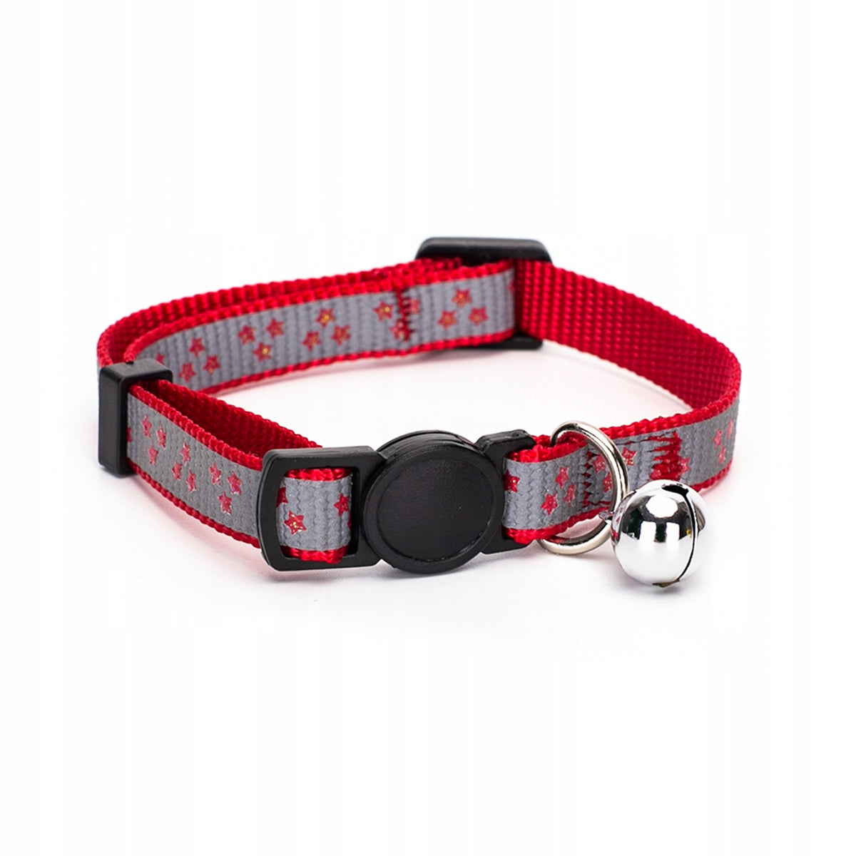 REFLECTIVE cat collar adjustable with bell visible after dark Packaging status original