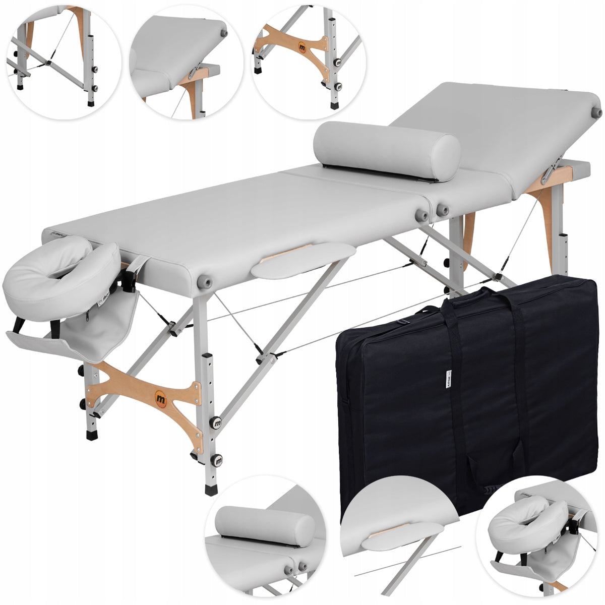 REFLEX FROM M.O.V. - PROFESSIONAL 3 SEG. TABLE MASSAGE BED STRONG CE MD PL