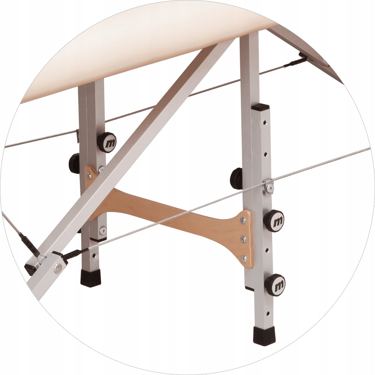 REFLEX PRO 80 ULTRA ALU FROM M.O.V. PROFESSIONAL 3 SEG. TABLE MASSAGE BED Color multicolor