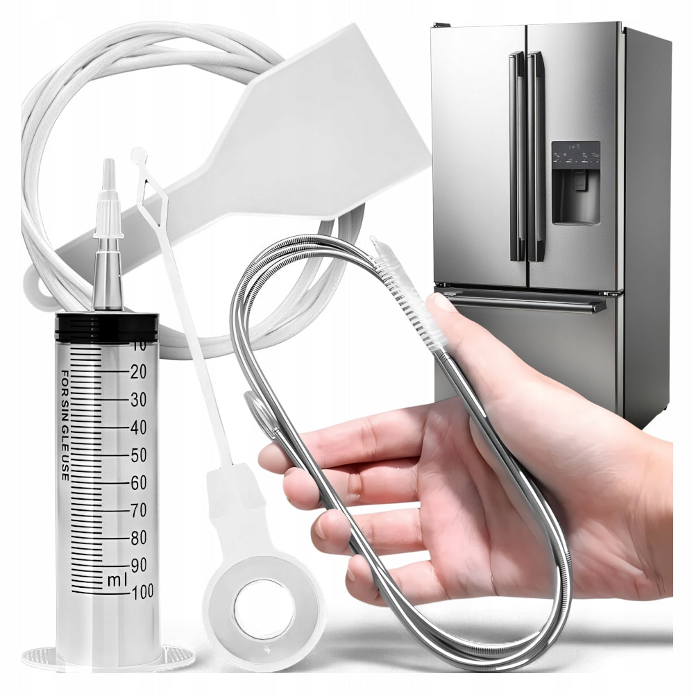 REFRIGERATOR CLEANING KIT AKCESORIA LARGE DRAIN SYRINGE CLEANER